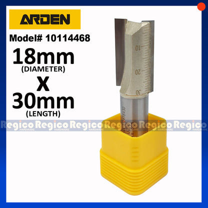 ARDEN 2 Flute 1/2 Shank Metric Straight Router Bit #0114