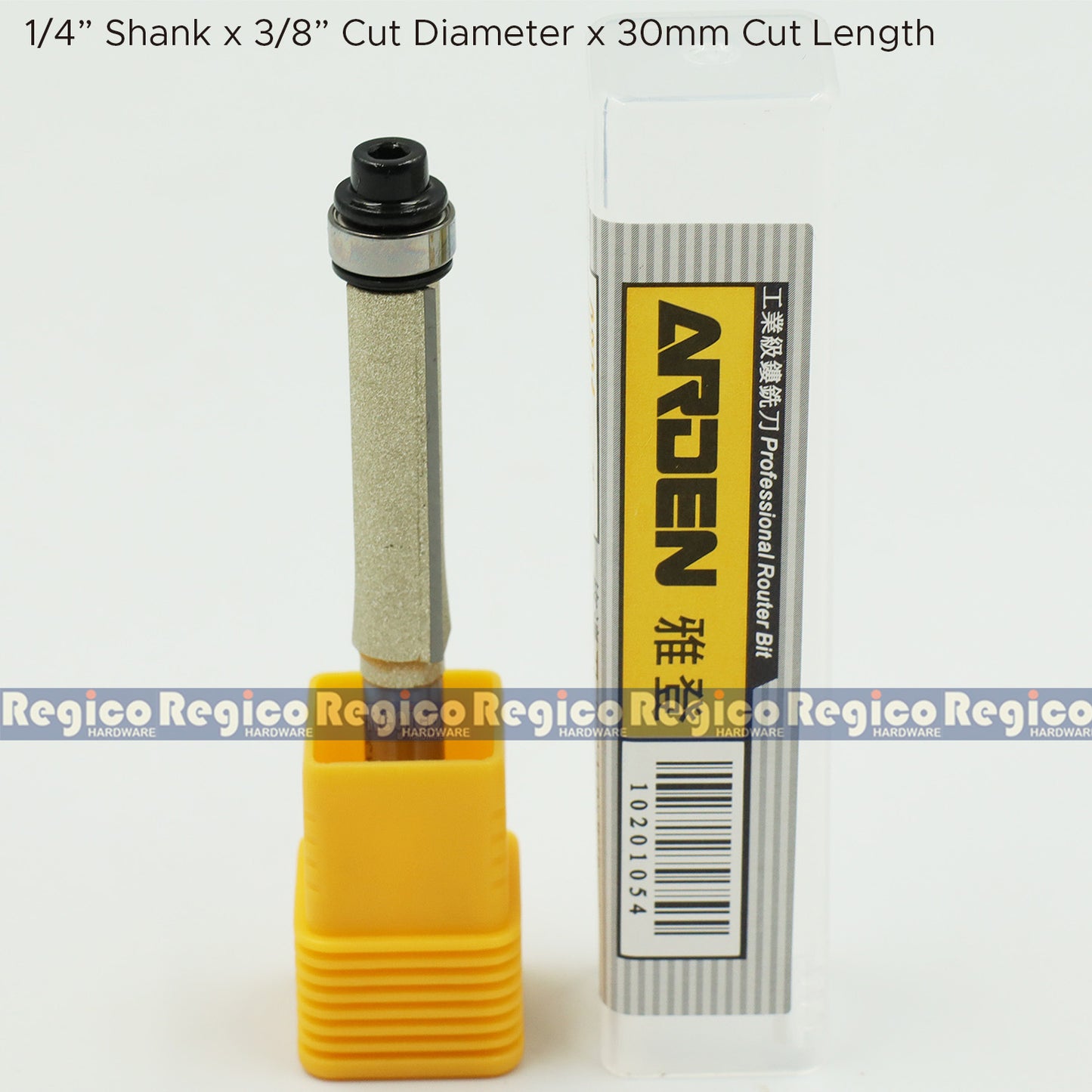 Arden 1/4 Shank Flush Trim Router Bit with Ball Bearing for Woodworking #0201