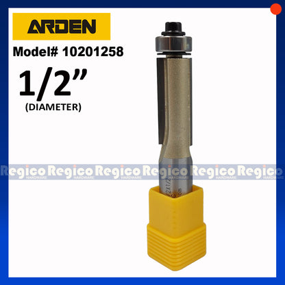 ARDEN 1/2" Shank Flush Trim Router Bit with Ball Bearing #0201