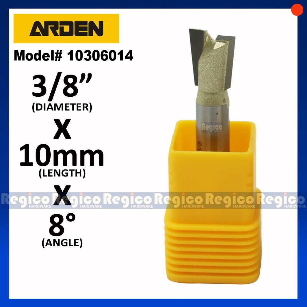 ARDEN 1/4  Shank Dovetail Cutter Router Bit #0306