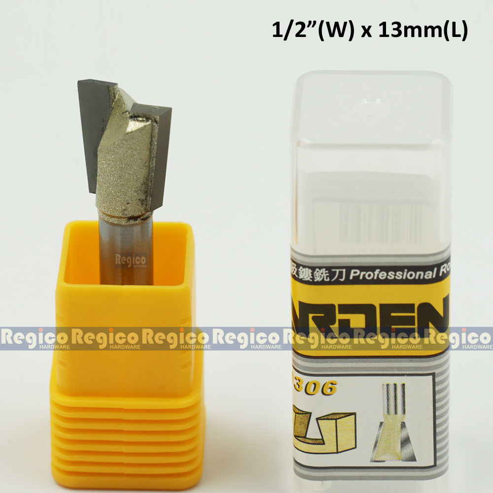 ARDEN 1/4  Shank Dovetail Cutter Router Bit #0306