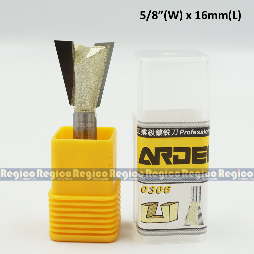 ARDEN 1/4  Shank Dovetail Cutter Router Bit #0306