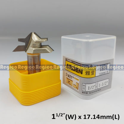 ARDEN 1/2" Shank 45 Degree Cabinet Bit Mitre Lock Jointer Cutter  Router Bit for Woodworking #0308