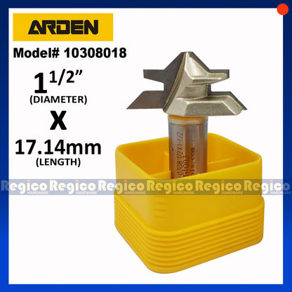 ARDEN 1/2" Shank 45 Degree Cabinet Bit Mitre Lock Jointer Cutter  Router Bit for Woodworking #0308