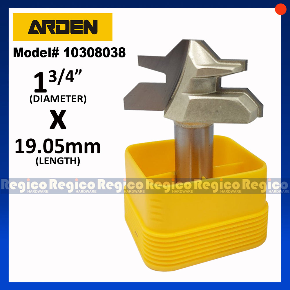 ARDEN 1/2" Shank 45 Degree Cabinet Bit Mitre Lock Jointer Cutter  Router Bit for Woodworking #0308