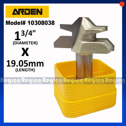 ARDEN 1/2" Shank 45 Degree Cabinet Bit Mitre Lock Jointer Cutter  Router Bit for Woodworking #0308