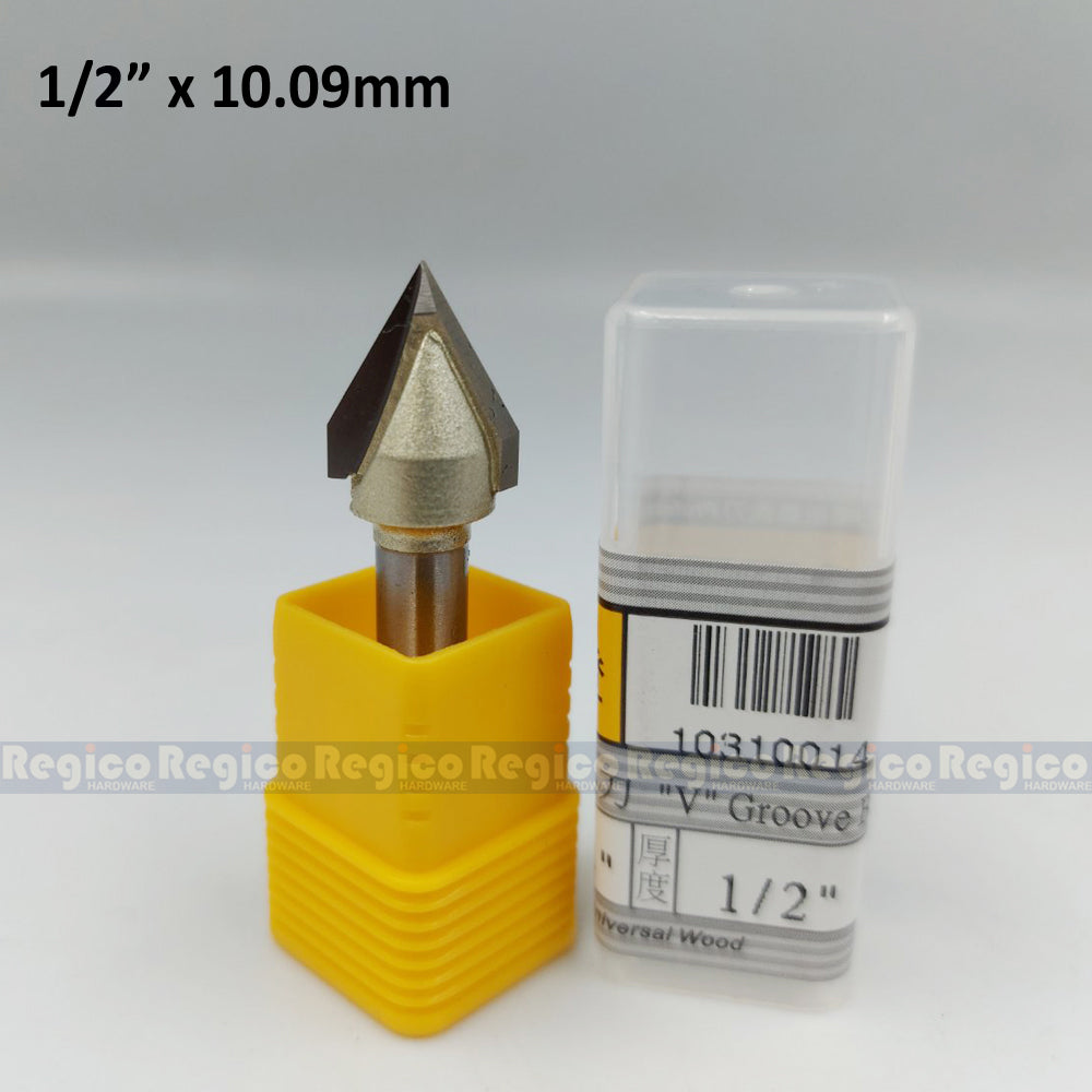ARDEN 1/4" Shank Engraving V Groove Beveled Cutter Router Bit #0310