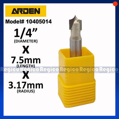 ARDEN 1/4 Shank Open Sharp Beak Carving Knife Router Bit for Woodworking #405