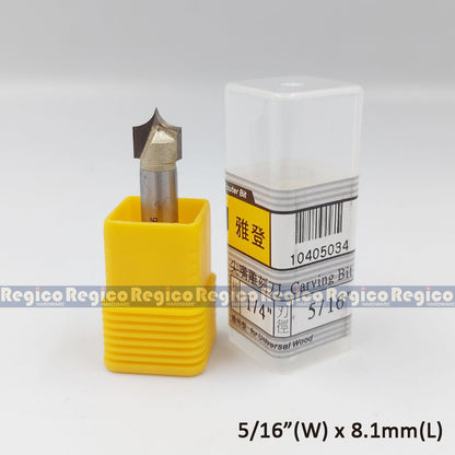 ARDEN 1/4 Shank Open Sharp Beak Carving Knife Router Bit for Woodworking #405