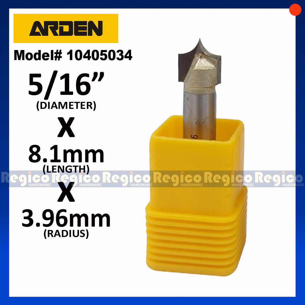ARDEN 1/4 Shank Open Sharp Beak Carving Knife Router Bit for Woodworking #405