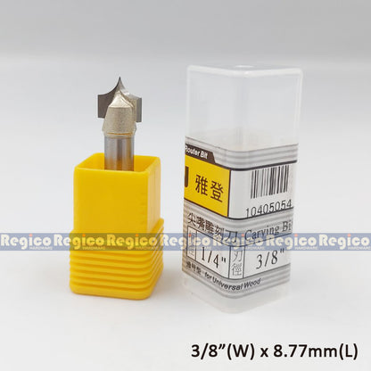 ARDEN 1/4 Shank Open Sharp Beak Carving Knife Router Bit for Woodworking #405