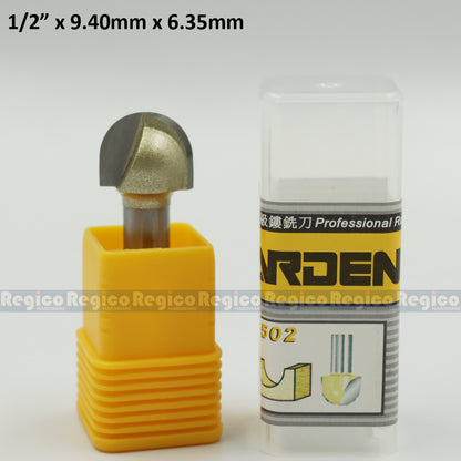 ARDEN 1/4  Shank Round Nose Core Box Cutter Bit Router Bit #0502