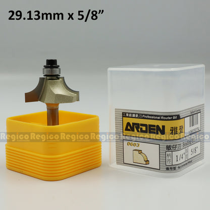 ARDEN 1/4  Shank Beading Bit w/ Ball Bearing Router Bit #0603