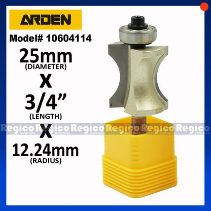 ARDEN 1/4 Shank Finger Nail Router Bit #0604