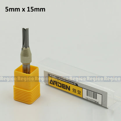 ARDEN 2 Flute 1/4  Shank Metric TCT Straight Router Bit #0107