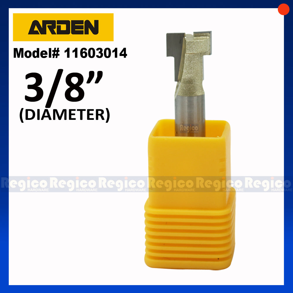 ARDEN 1/4  Shank Keyhole T-Slot T-Track Tenon Cutter Router Bit for Woodworking #1603
