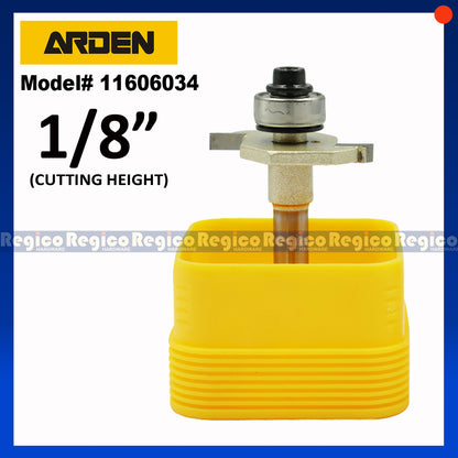 ARDEN 1/4  Shank Rabbeting Cutter Router Bit for Woodworking #1606