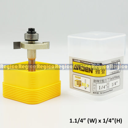 ARDEN 1/4  Shank Rabbeting Cutter Router Bit for Woodworking #1606