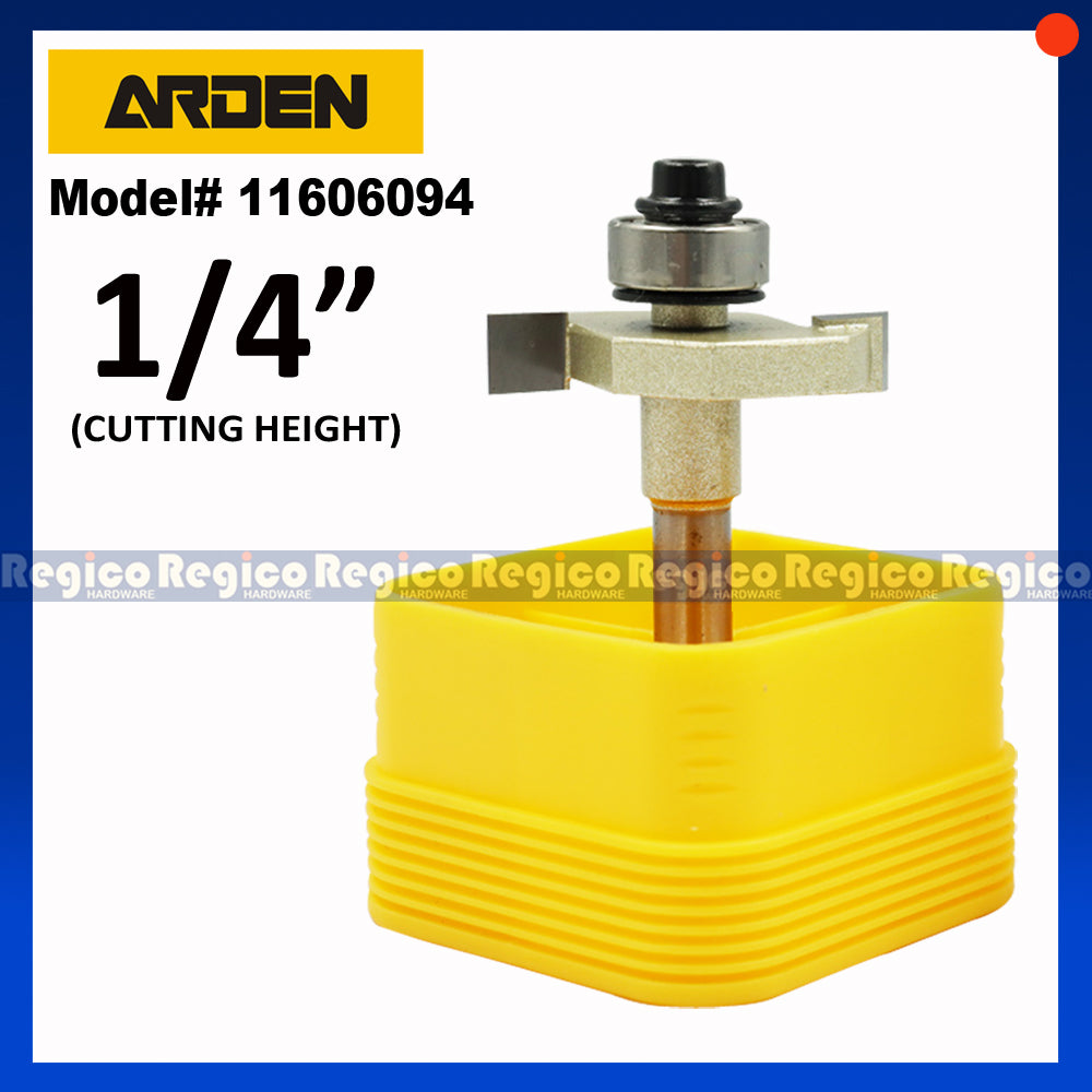 ARDEN 1/4  Shank Rabbeting Cutter Router Bit for Woodworking #1606