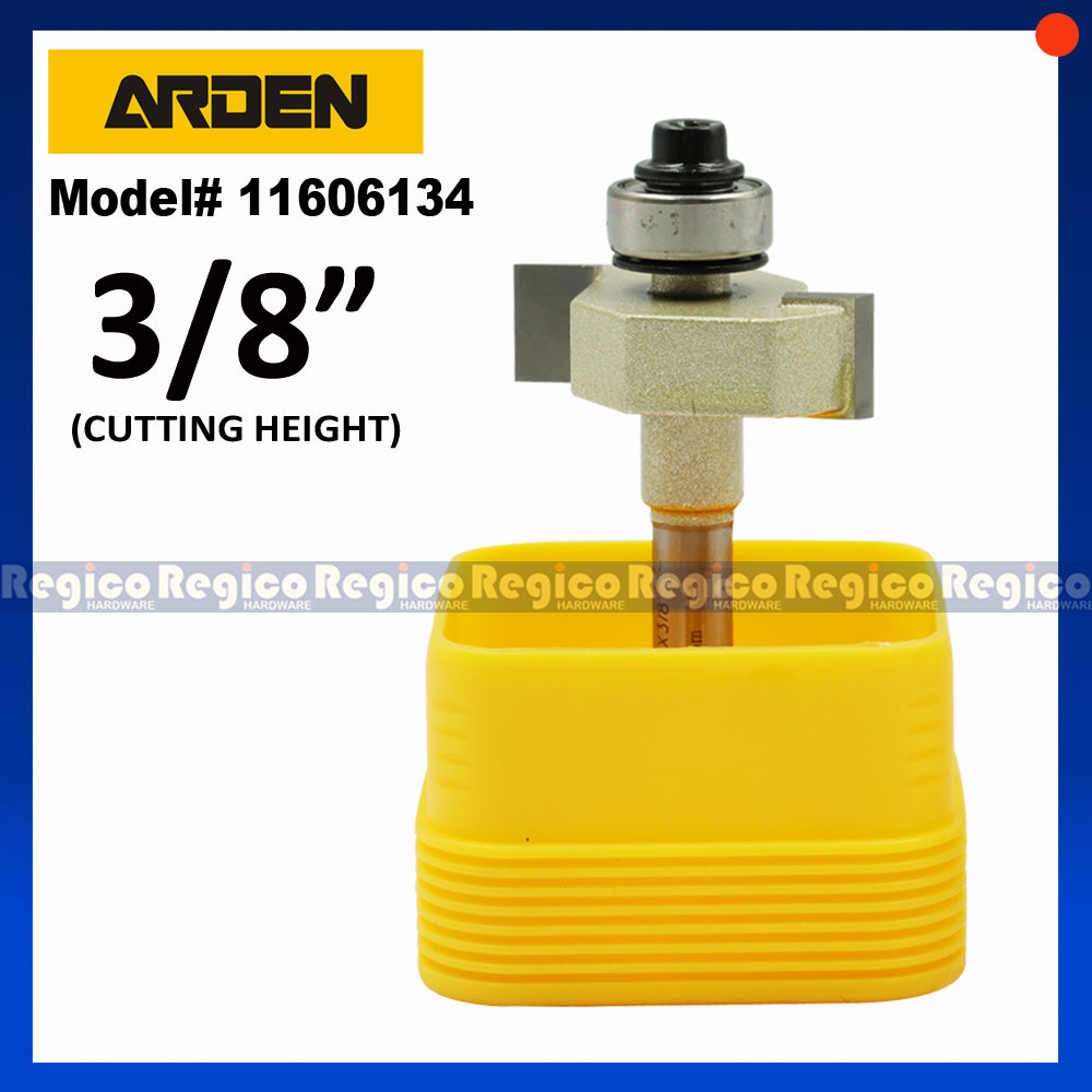 ARDEN 1/4  Shank Rabbeting Cutter Router Bit for Woodworking #1606