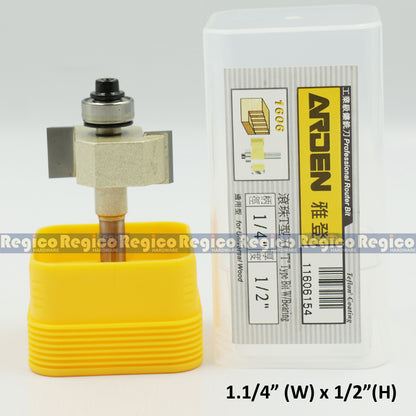 ARDEN 1/4  Shank Rabbeting Cutter Router Bit for Woodworking #1606