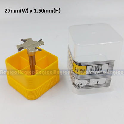 Arden 1/4 Shank Metric 4 Tooth Slot Cutter Router Bit for Woodworking #1610