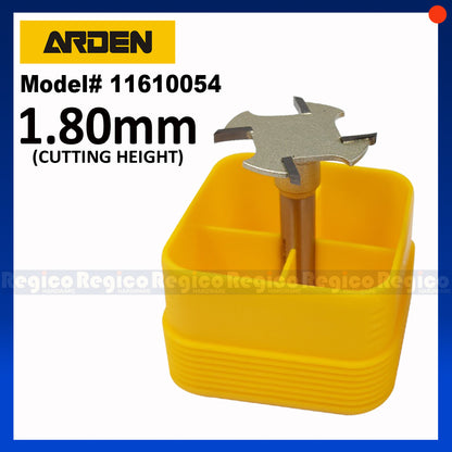 Arden 1/4 Shank Metric 4 Tooth Slot Cutter Router Bit for Woodworking #1610
