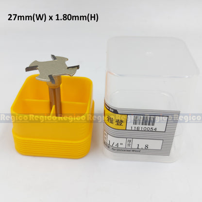 Arden 1/4 Shank Metric 4 Tooth Slot Cutter Router Bit for Woodworking #1610