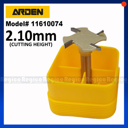 Arden 1/4 Shank Metric 4 Tooth Slot Cutter Router Bit for Woodworking #1610
