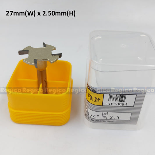 Arden 1/4 Shank Metric 4 Tooth Slot Cutter Router Bit for Woodworking #1610