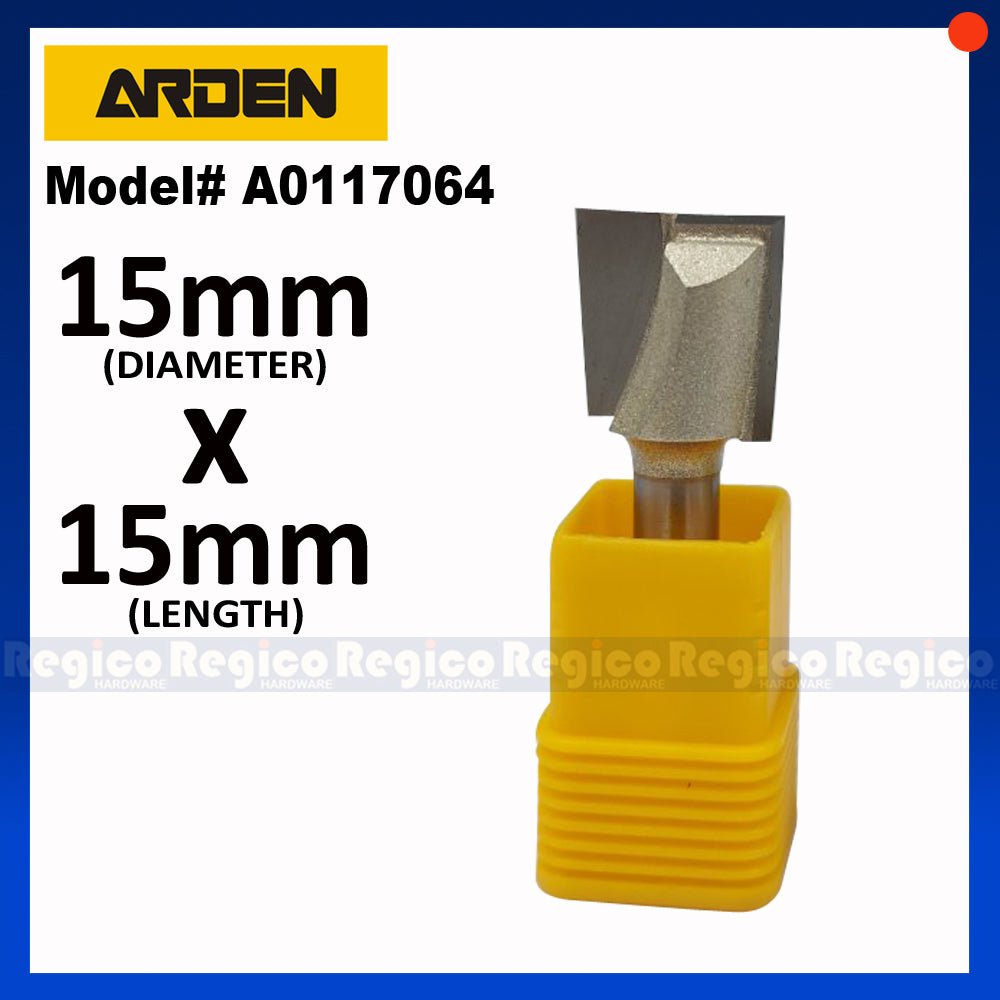 ARDEN 1/4 Shank Bottom Cleaning Router Bit for Plunge Router #0117