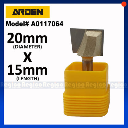 ARDEN 1/4 Shank Bottom Cleaning Router Bit for Plunge Router #0117