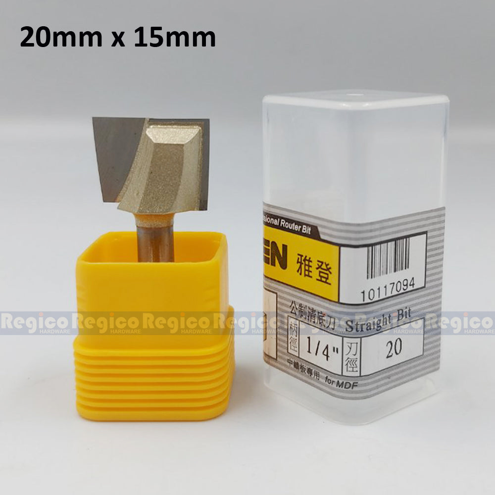 ARDEN 1/4 Shank Bottom Cleaning Router Bit for Plunge Router #0117