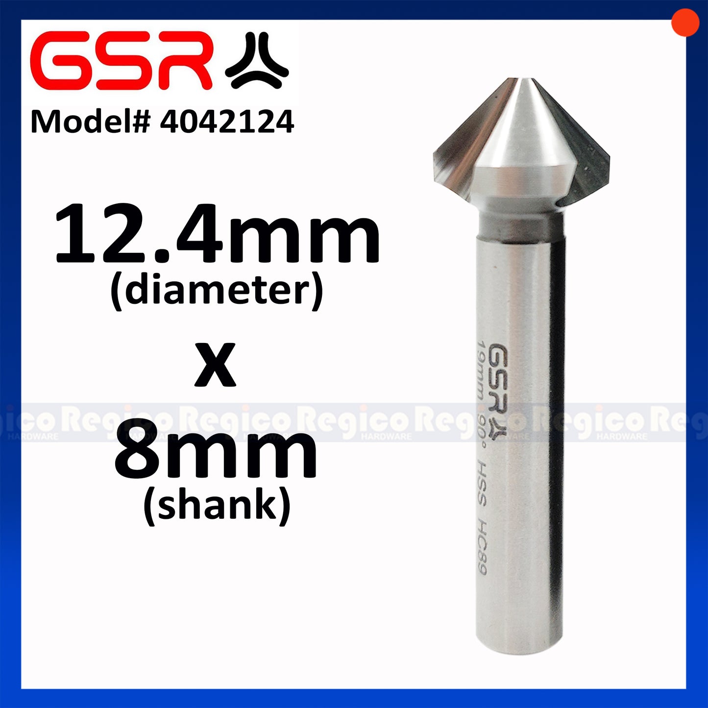 GSR HSS High Speed Steel Countersink Drill Bit for Metal