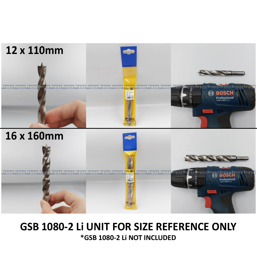 Fisch Tools HSS Brad Point Twist Wood Drill Bit 3mm 4mm 5mm 6mm 8mm 10mm 12mm 16mm 20mm