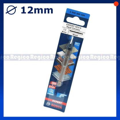 Bosch Expert Hex-9 Hard Ceramic Multimaterial Drill Bit for Impact Drill Driver  3mm 4mm 5mm 6mm 8mm 10mm 12mm Bosch Accessories