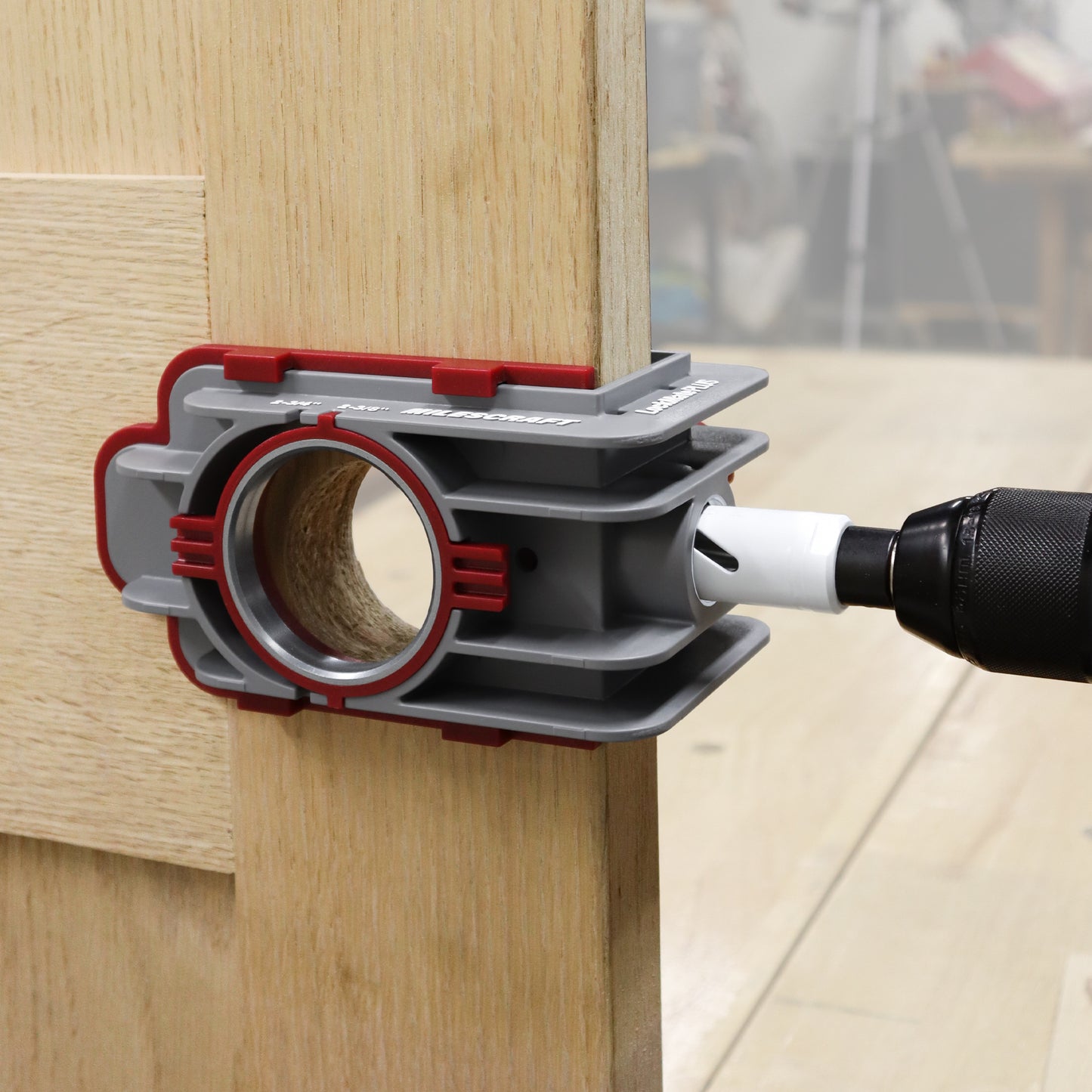 Milescraft Lockmate 1338 DIY Lock Knob Installation Jig Attachment Kit