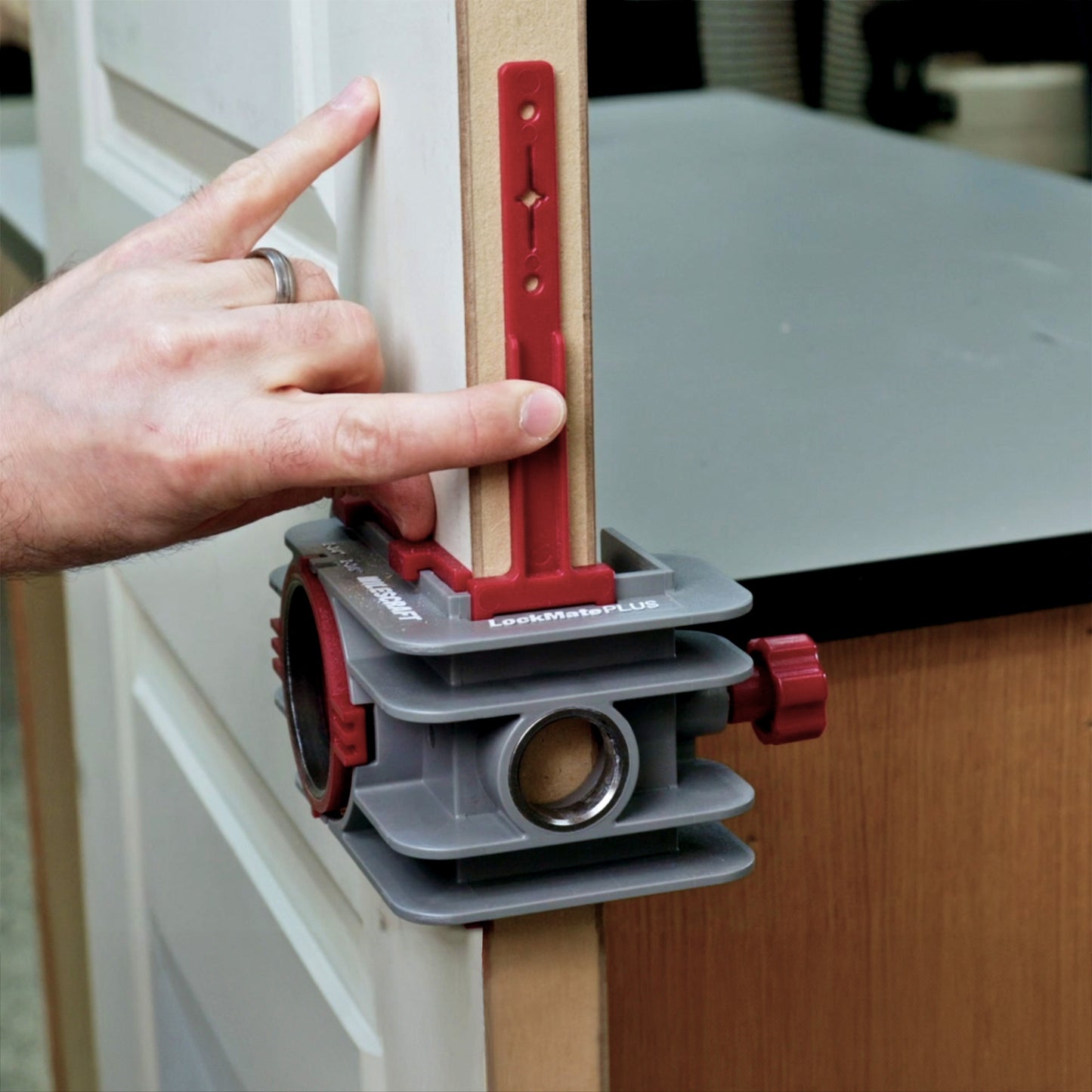 Milescraft Lockmate 1338 DIY Lock Knob Installation Jig Attachment Kit