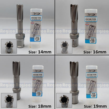 3KEEGO 50mm TCT Annular Hole Cutter HC50B Weldon Shank 3/4"