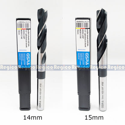 GSR Reduce Shank High Speed Steel Drill Bit Metric 1/2 Shank
