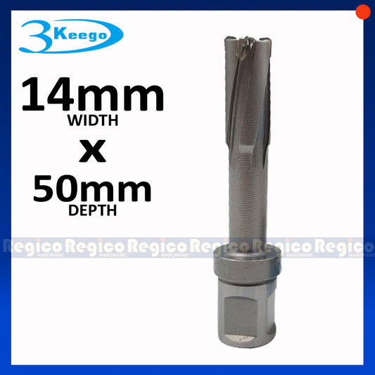3KEEGO 50mm TCT Annular Hole Cutter HC50B Weldon Shank 3/4"
