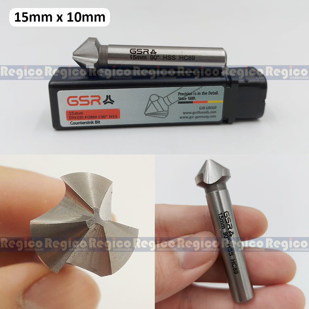 GSR HSS High Speed Steel Countersink Drill Bit for Metal