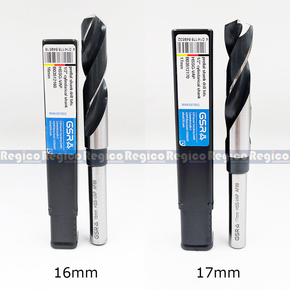 GSR Reduce Shank High Speed Steel Drill Bit Metric 1/2 Shank