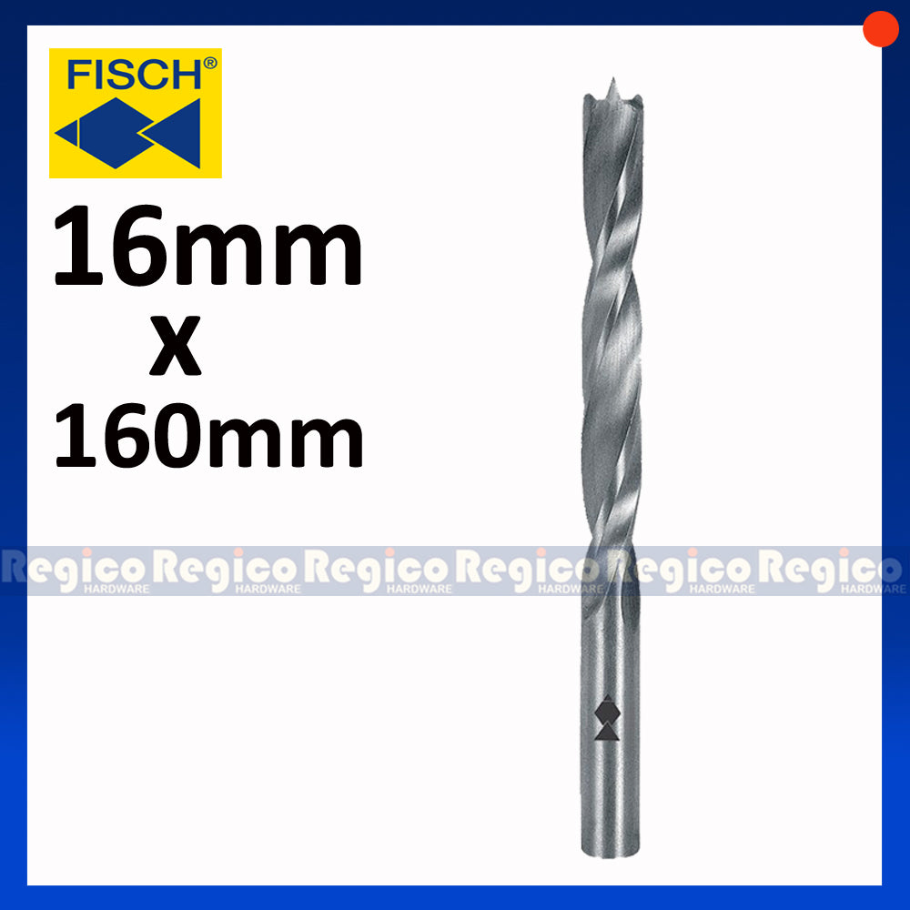 Fisch Tools HSS Brad Point Twist Wood Drill Bit 3mm 4mm 5mm 6mm 8mm 10mm 12mm 16mm 20mm