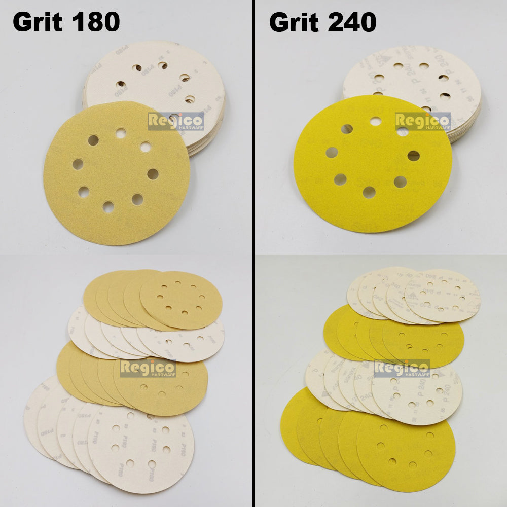 SIA 5" Velcro Sanding Disc for Random Orbital Sander 20pcs.