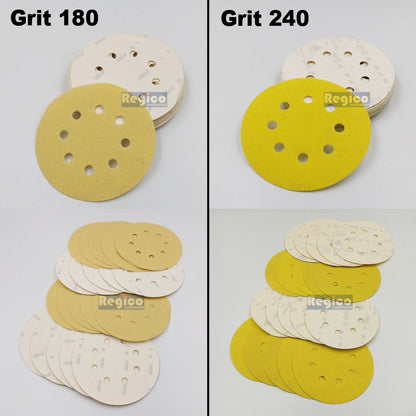 SIA 5" Velcro Sanding Disc for Random Orbital Sander 20pcs.