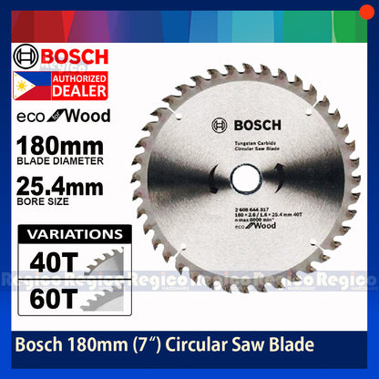BOSCH 180mm 7 Inches Eco For Wood Circular Saw Blade Bosch Acc #44317 #44318