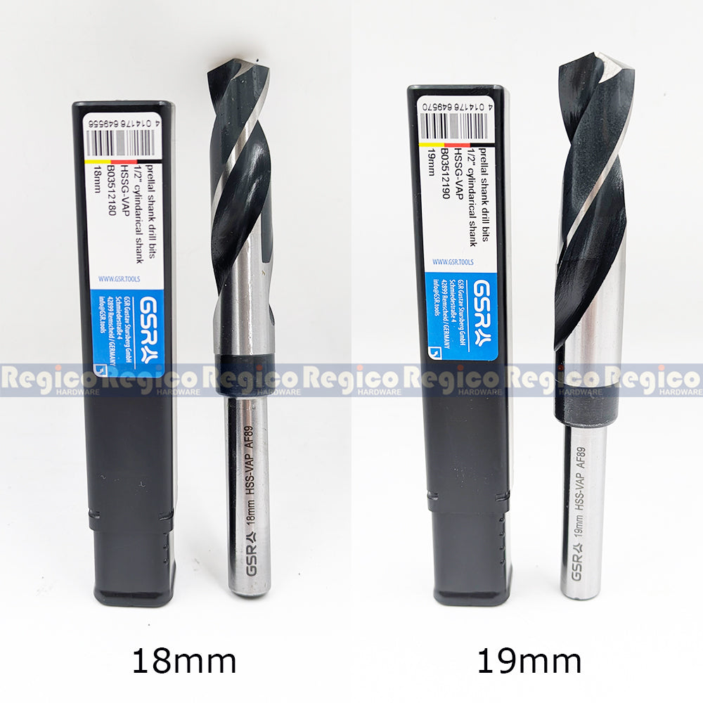 GSR Reduce Shank High Speed Steel Drill Bit Metric 1/2 Shank