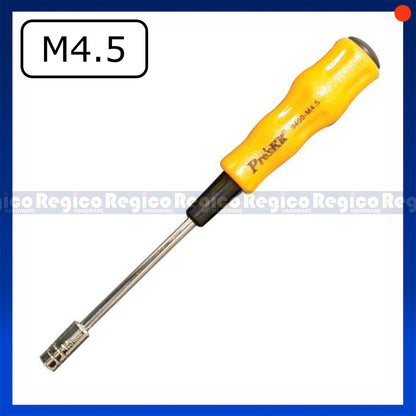 Proskit Hex Nut Drivers M3.5 M4 M4.5 M5 M5.5 M6 Electronic 3.0-6.0 Size Precision Hex Screwdriver Hand Tools