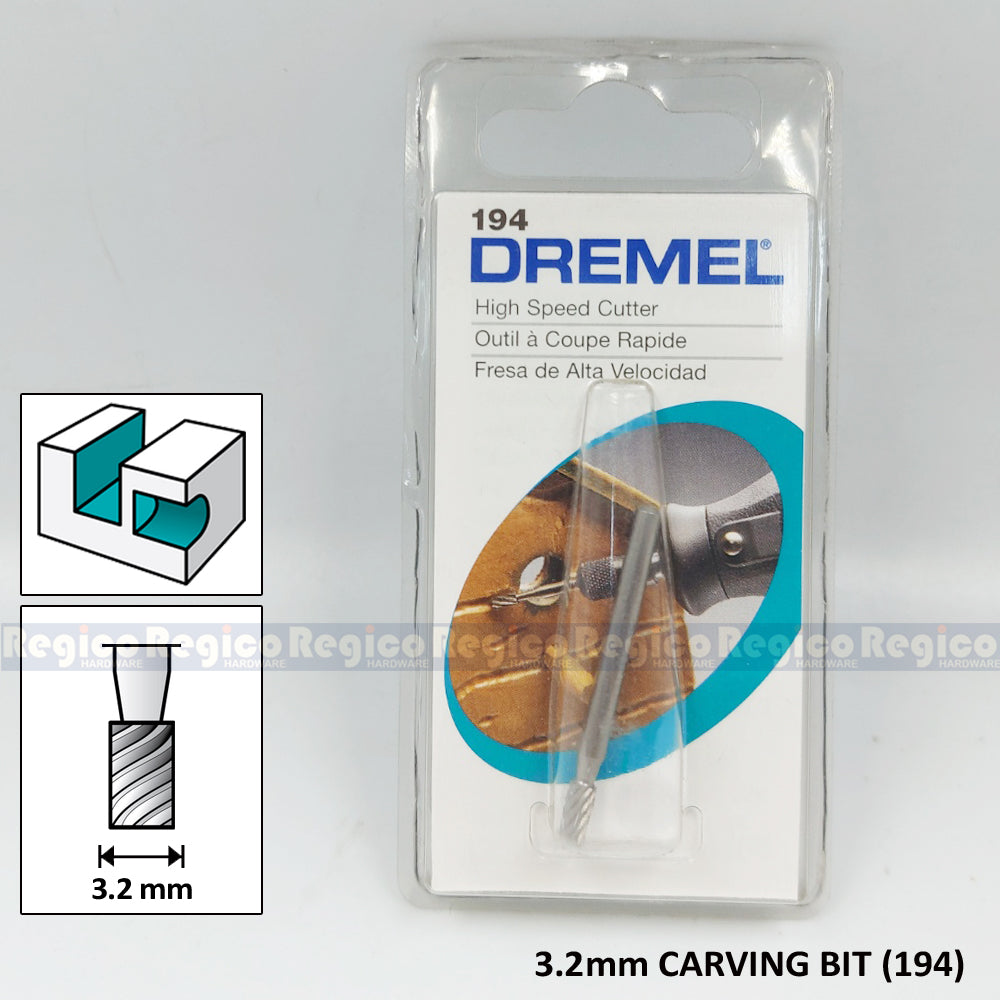 Dremel 115 193 194 Cylinder Carving Bit Dremel Accessories